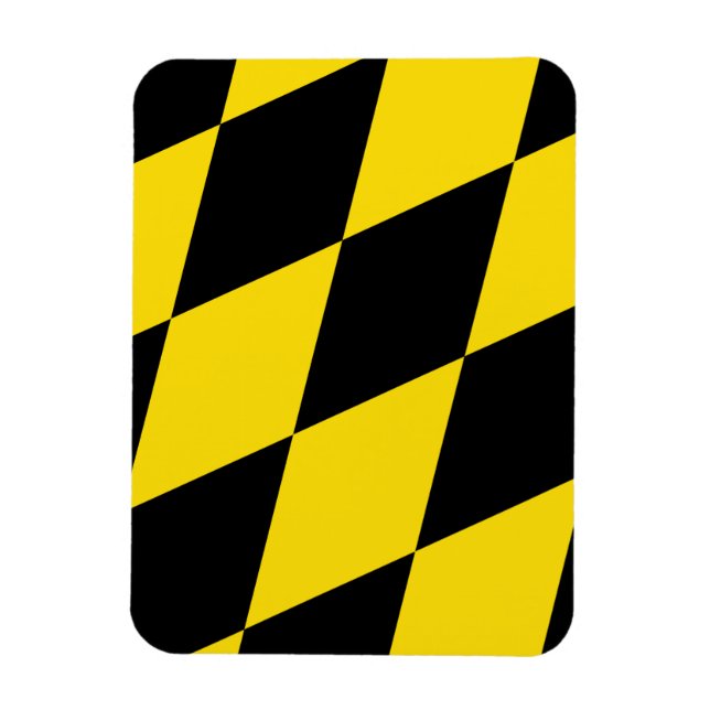 Flexible photo magnet with flag of Munich (Vertical)