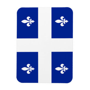 Flexible photo magnet with flag of Quebec