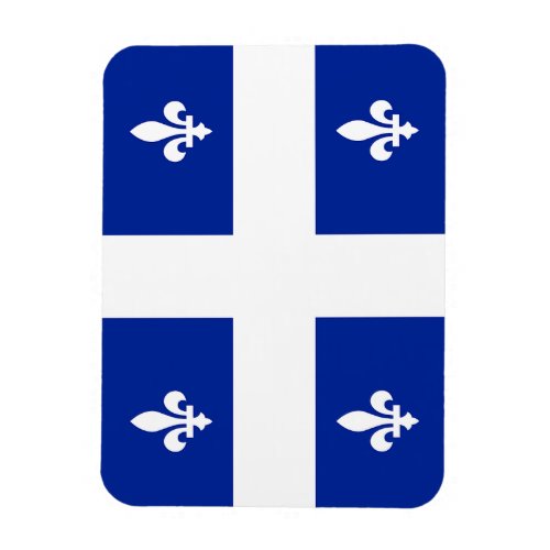 Flexible photo magnet with flag of Quebec