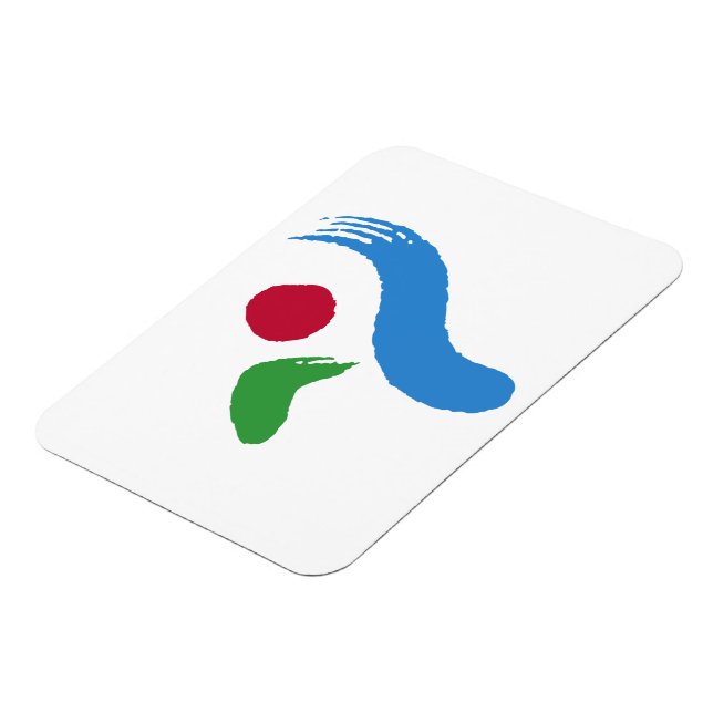 Flexible photo magnet with flag of Seoul (Left Side)