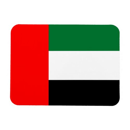 Flexible photo magnet with flag of UAE