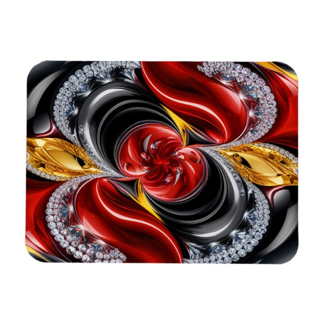 Flexible photo magnet with German Colors (Horizontal)
