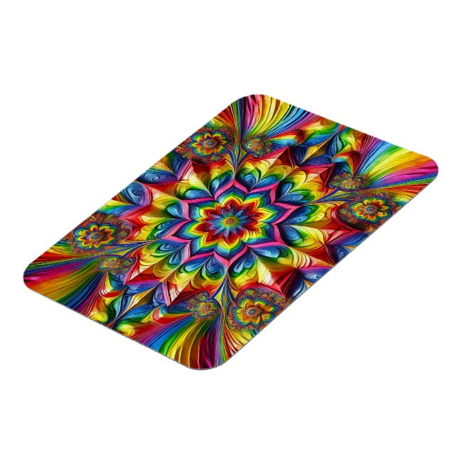 Flexible photo magnet with LGBTQ Colors (Left Side)