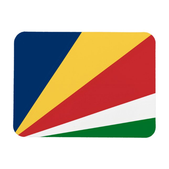 Flexible photo magnet with Seychelles Colors (Horizontal)