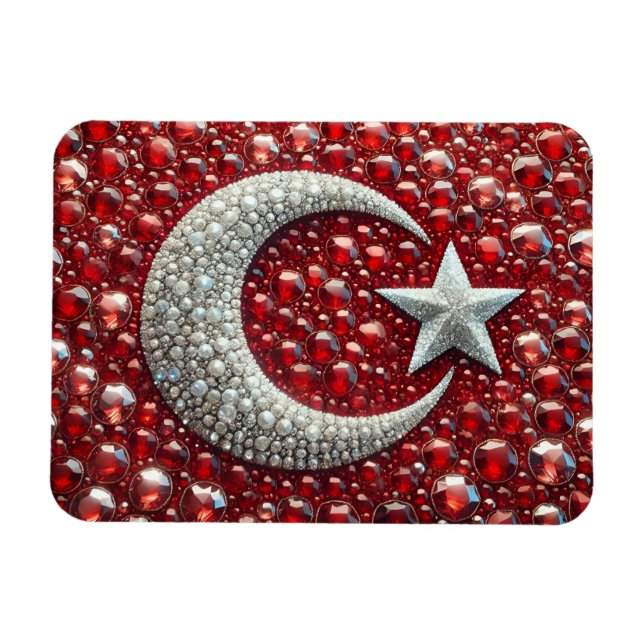 Flexible photo magnet with Turkish Colors (Horizontal)