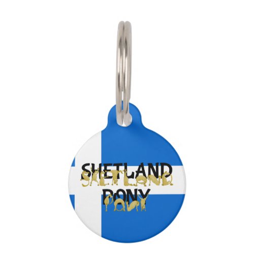 Flexible Ponies _ Shetland Pet Name Tag