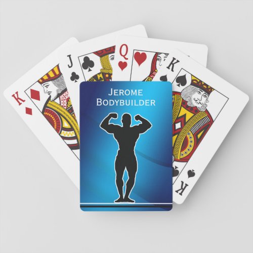 Flexing Muscles Bodybuilder  Playing Cards