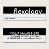 flexology. (appointment card) (Front & Back)