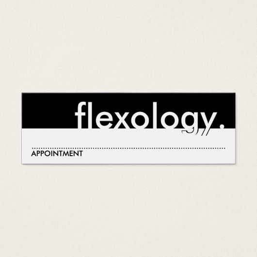 flexology. (appointment card) (Front)