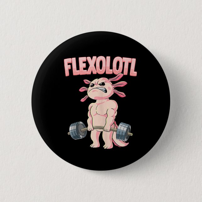 Flexolotl Axolotl Button (Front)
