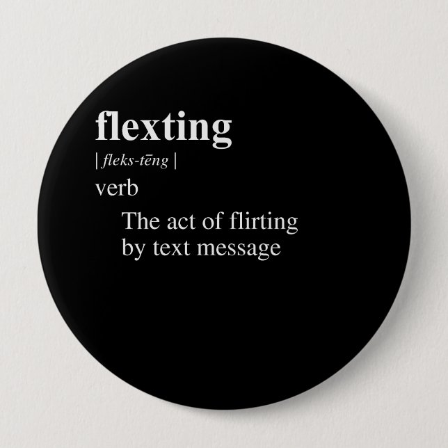 FLEXTING DEFINITION PINBACK BUTTON (Front)
