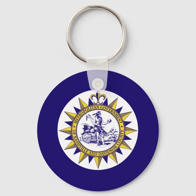 FlFlag of Nashville, Tennessee  Keychain (Front)