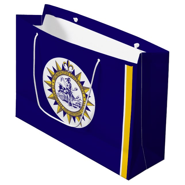 FlFlag of Nashville, Tennessee  Large Gift Bag (Front Angled)