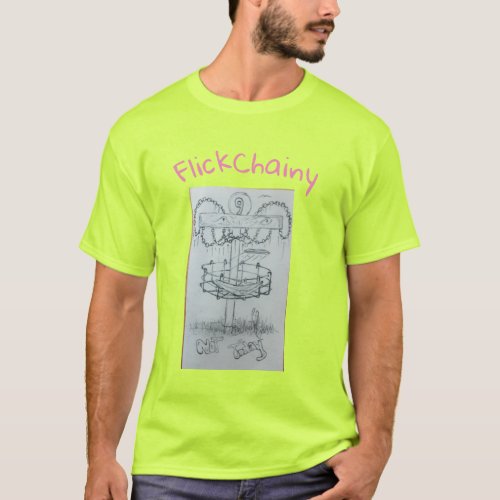 FlickChainy The joker disc golf basket T_Shirt
