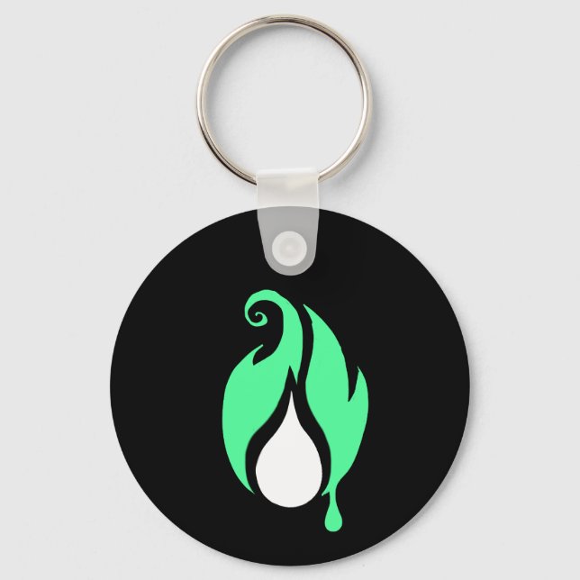 Flickerfluid™ / Fat Bat Double-Sided Keychain (Front)
