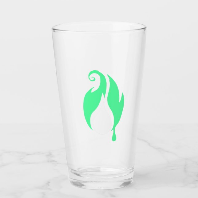 Flickerfluid™ Glass Tumbler (Front)