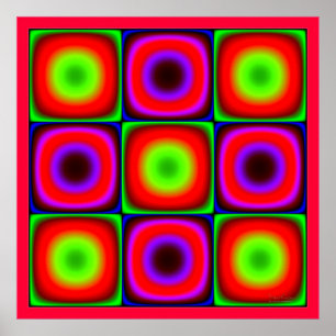 Flickering Color Combination Poster