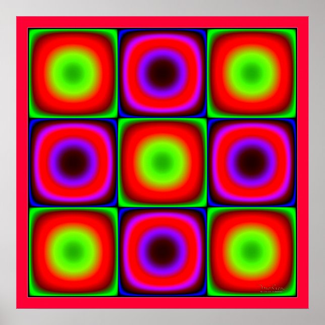 Flickering Color Combination Poster (Front)