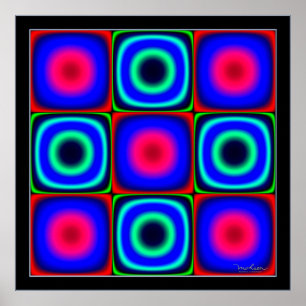 Flickering Color Combinations Poster