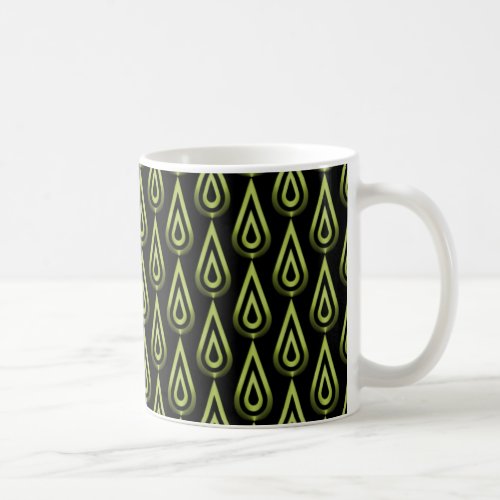 Flickering Flames Mug Olive Green Coffee Mug