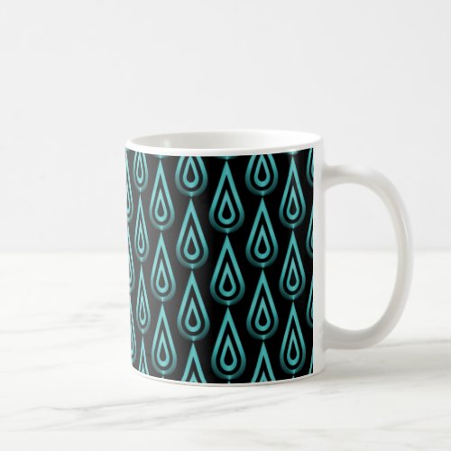 Flickering Flames Mug Vibrant Teal Coffee Mug