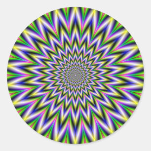 Flickering Star Classic Round Sticker