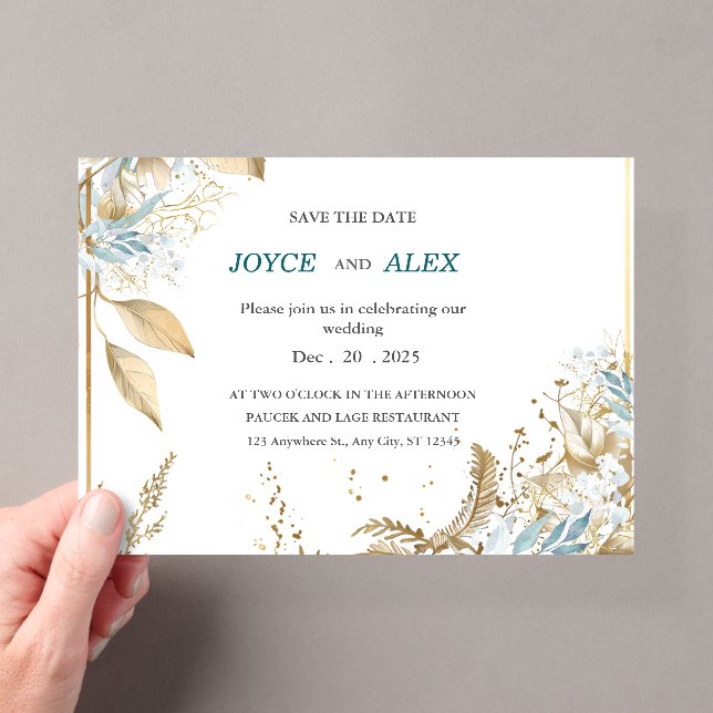 Flickermuse Acrylic Wedding Invitation Card (Insitu (Handheld))