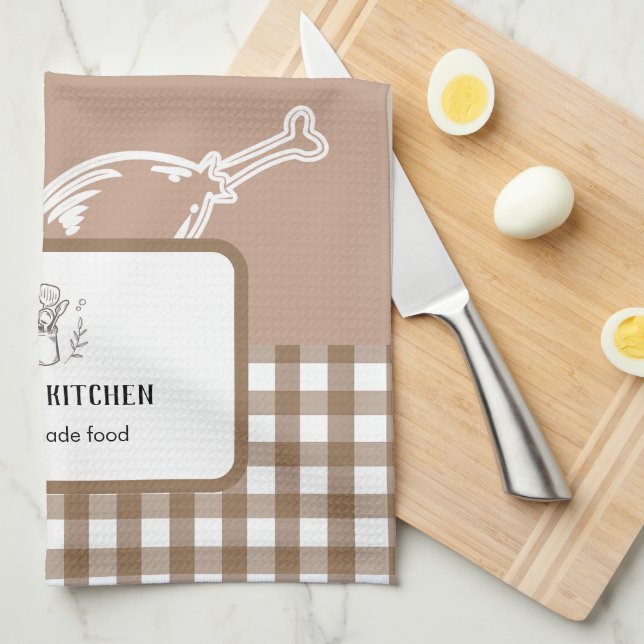 Flickermuse Mocha Mousse Thigh Kitchen Towel (Quarter Fold)