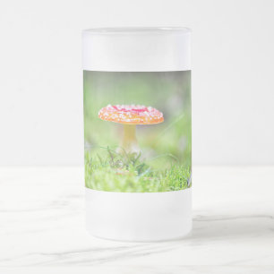 Fliegenpilz Frosted Glass Beer Mug