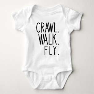 Flier Baby, Crawl Walk Fly Baby Bodysuit