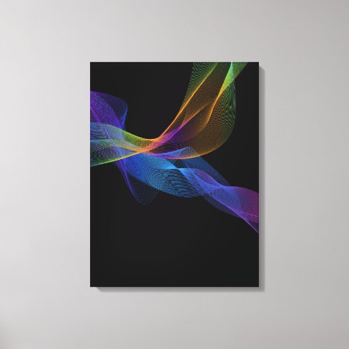 FLIER _ Colorful Waves Canvas Print