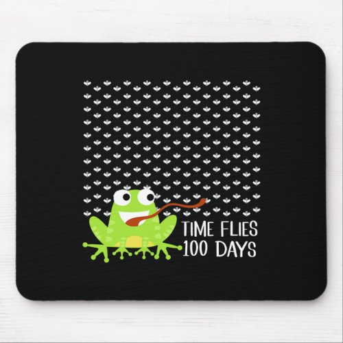 Flies 100 Days Frog Fly Fun 100th Day Of School  Mouse Pad