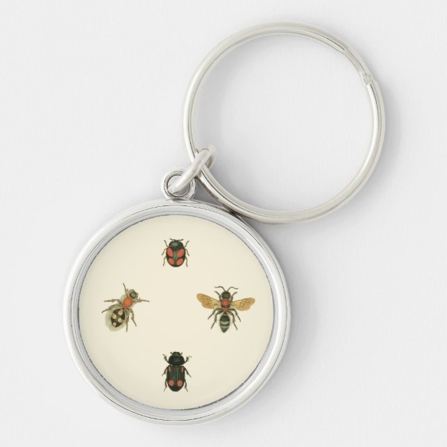 Flies and Beetles by Vision Studio Keychain (Front)