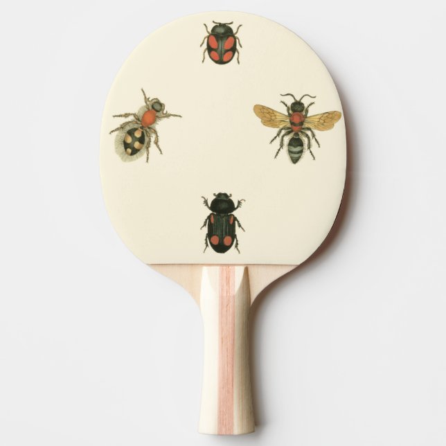 Flies and Beetles by Vision Studio Ping-Pong Paddle (Front)