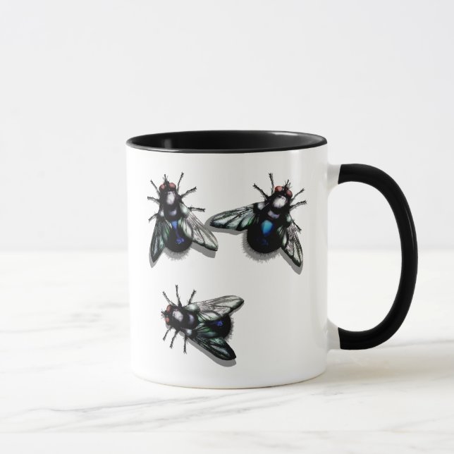 Flies coffee mug (Right)