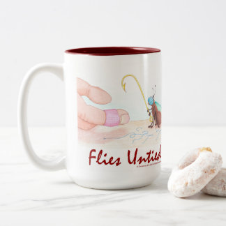 Flies Untied Two-Tone Coffee Mug
