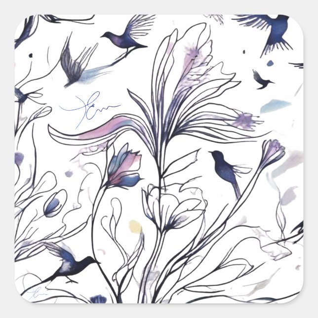 Flight 2 square sticker (Front)