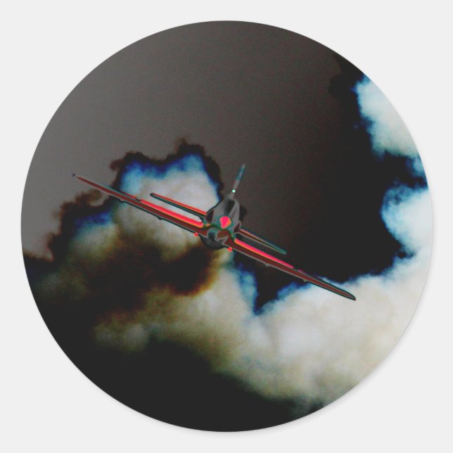 Flight 3 stkcna classic round sticker (Front)