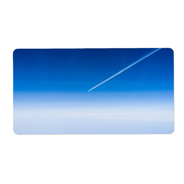 Flight above the clouds label (Front)