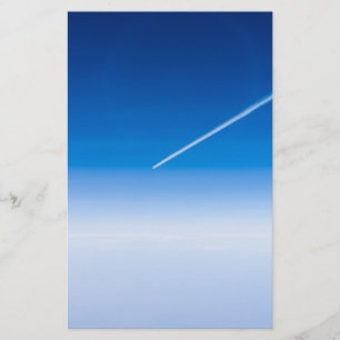 Flight above the clouds stationery