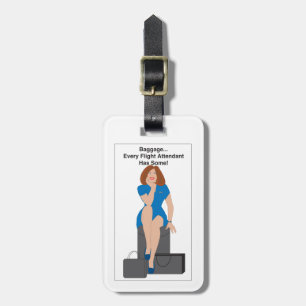 Flight Attendant Baggage Ginger Luggage Tag