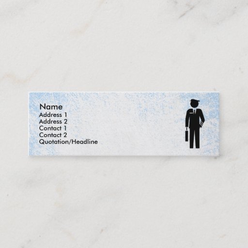 Customizable Flight Attendant Business Card