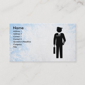 Flight Attendant Business Card Template by businesscardtemplate at Zazzle