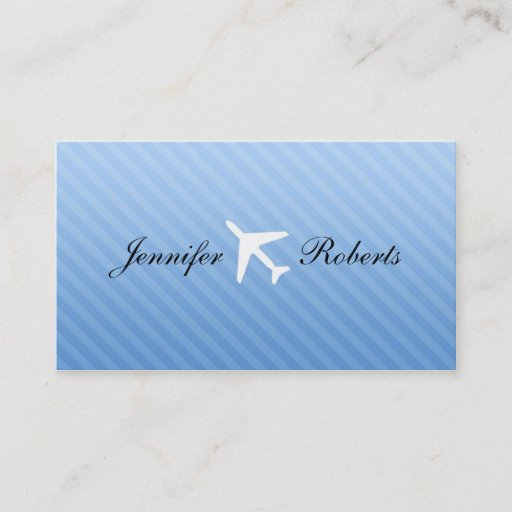 Customizable Flight Attendant Business Cards