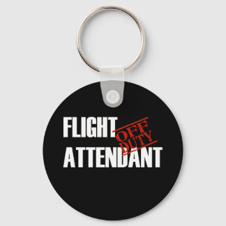 FLIGHT ATTENDANT DARK KEYCHAIN
