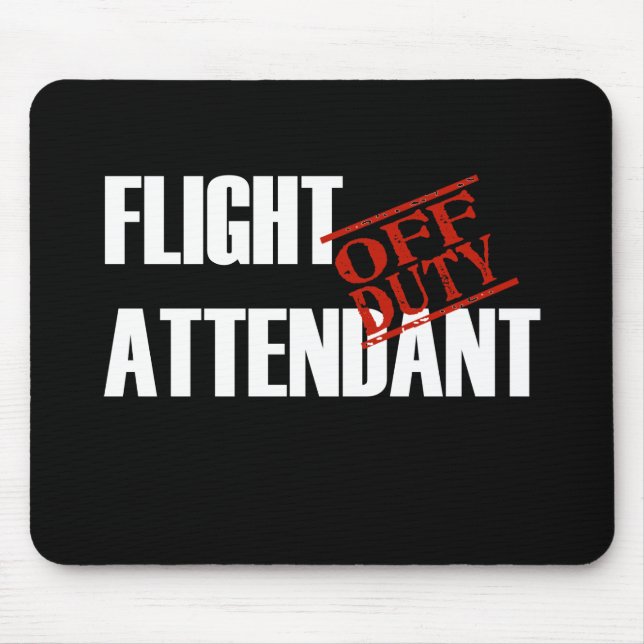 FLIGHT ATTENDANT DARK MOUSE PAD (Front)