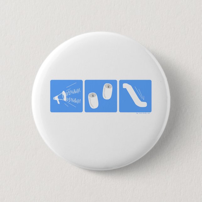 Flight Attendant Follies Button (Front)