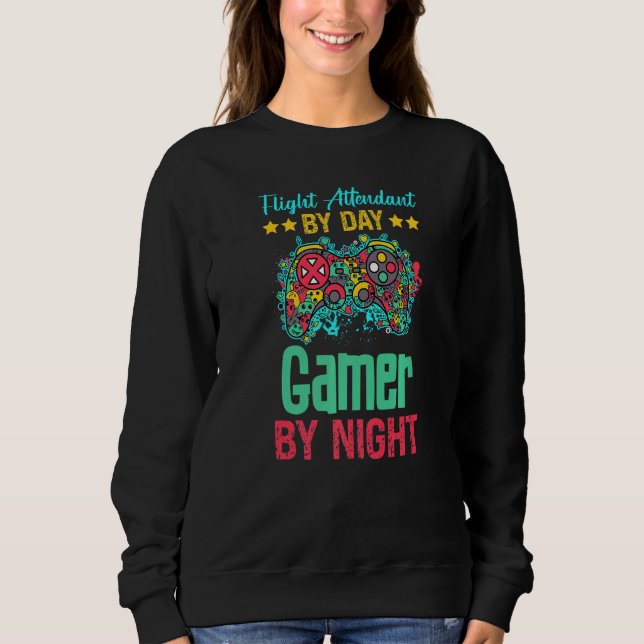 Flight Attendant Gaming Sweatshirt (Front)