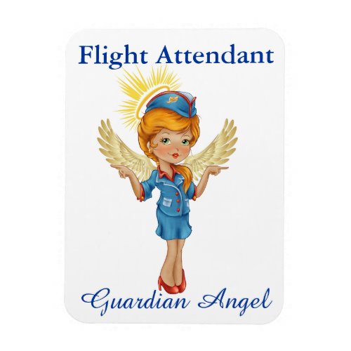 Flight Attendant _ Guardian Angel _ SRF Magnet