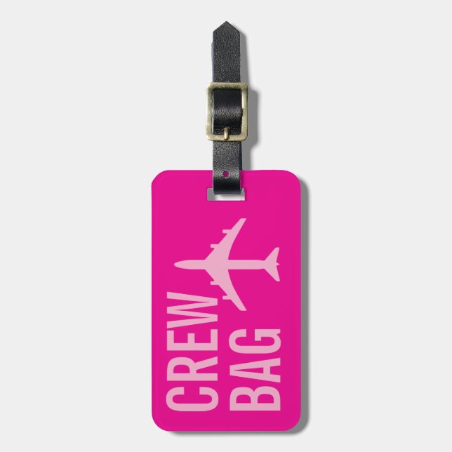 Flight Attendant Luggage Tag (Front Vertical)